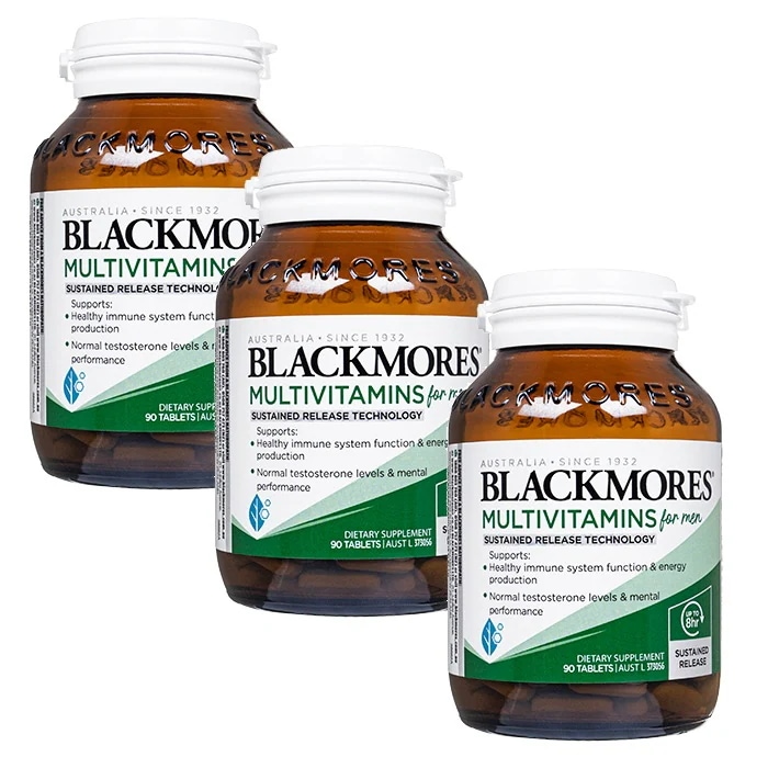 マルチビタミン フォーメン 90錠 3本 ブラックモアズ Blackmores Multivitamin for Men 男性向けサプリメント 海外直送 ヤマト国際便発送