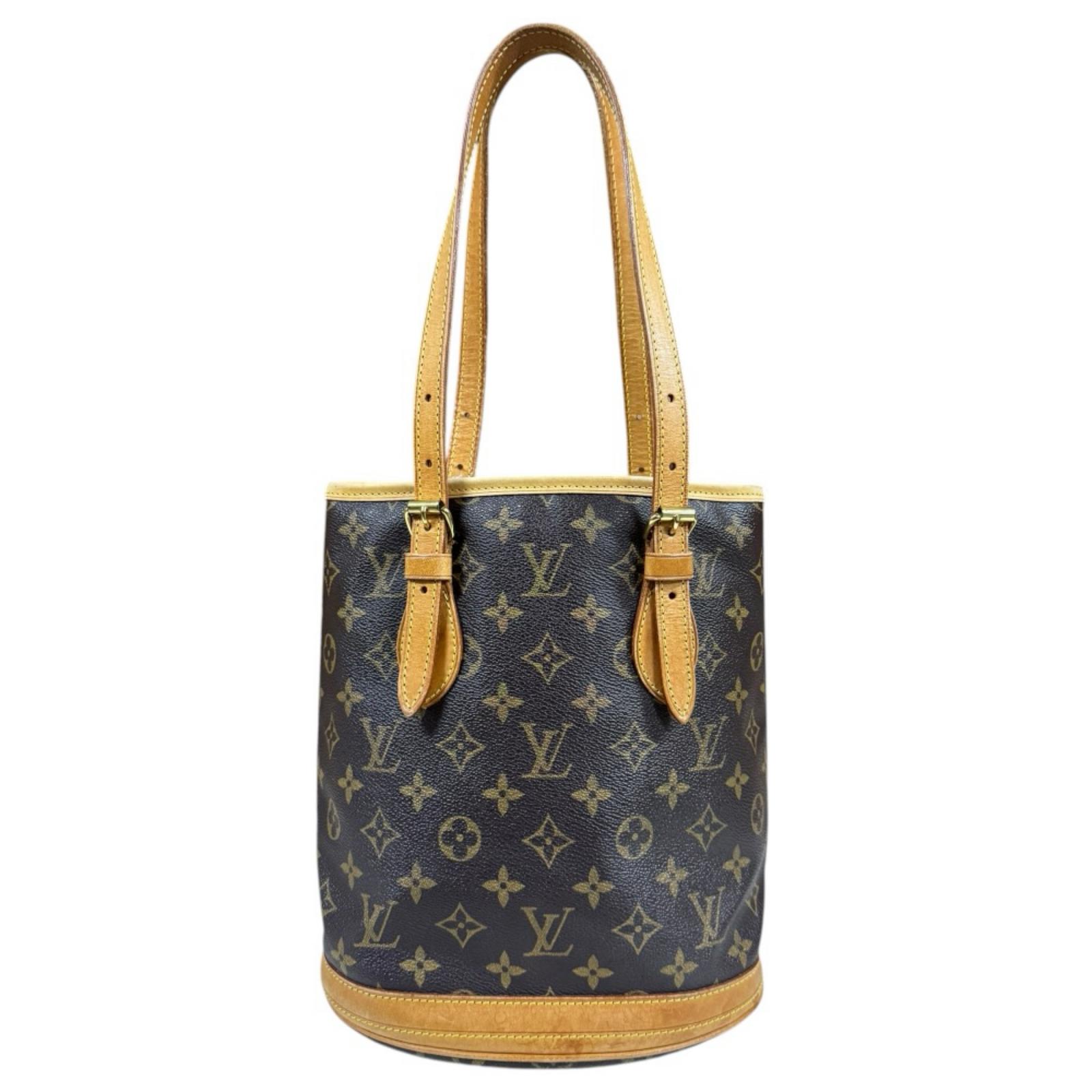 ルイヴィトン バケットPM モノグラム ショルダーバッグ モノグラムキャンバス M42238 ブラウン LOUIS VUITTON 中古