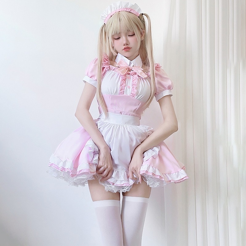 正規品販売アニメメイド服cos服可愛いソフト妹コスプレ猫ロリータlolitaワンピース