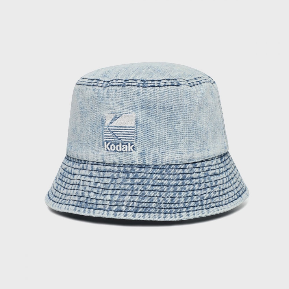 コダックアパレル ブルー ウォッシング バケットハットモデル