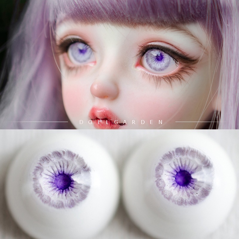 BJD ドール用レジンアイ 幻紫 12/14/16/18mm SD/MSD/幼SD人形用アイ