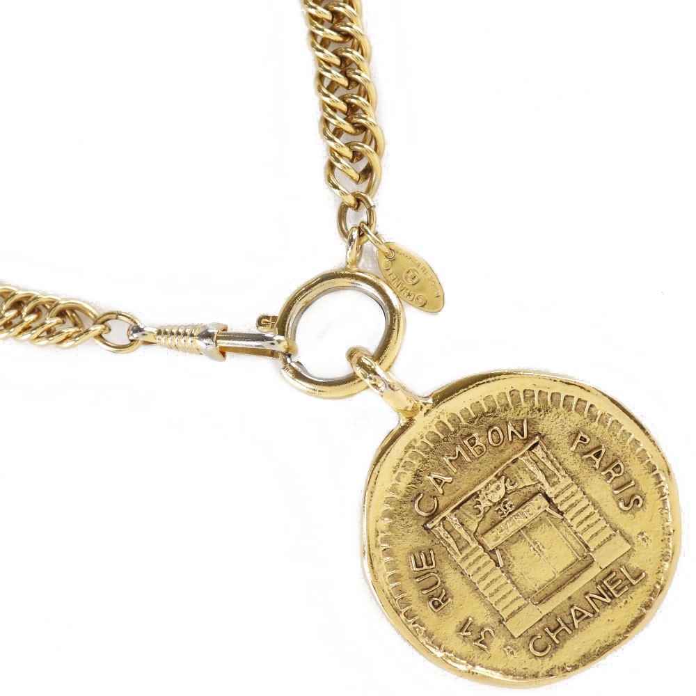 31 RUE CAMBON コイン ネックレス 金メッキ 約108.4g レディース 中古品