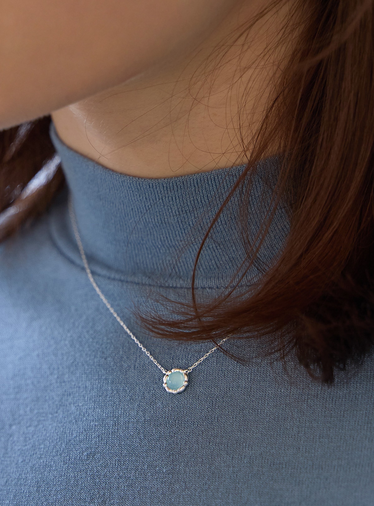 【925シルバー】ニュアジュ レディース パステル ネックレス