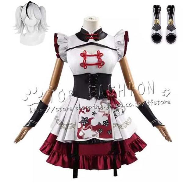 【品質良い 大好評中】Wuthering Waves 鳴潮 風 ツバキ 椿 コスプレ衣装 ウィッグ cosplay コスチューム ハロウィン クリスマス
