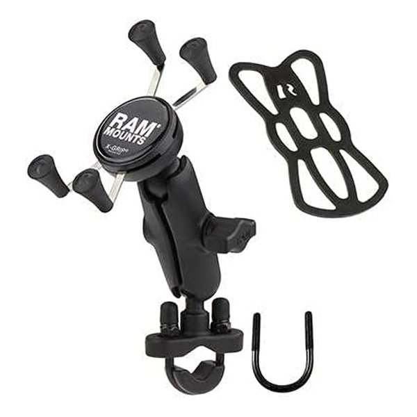 マウントセット Xグリップ&U字クランプ スマートフォン用 テザー付き ブラック RAM-B-149Z-UN7U