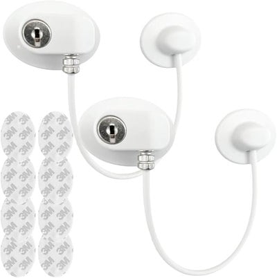 他サイト： ドアロック 後付け 鍵 施錠 子供 引き戸 赤ちゃん 携帯ドアロック ドアロック子供 子供ドアロック 冷蔵庫 (ホワイト)の商品画像