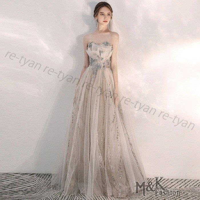 ウェディングドレス エンパイア 二次会ドレス 花嫁ドレス 大きいサイズ パーティー ロングドレス 演