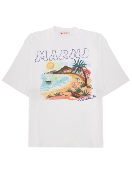 MARNI Men T-Shirts HUMU02234P USCZ06PRW01 White