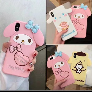 【3日出荷】在庫あり 即納 iマイメロディ iPhone13/14 兼用iPhone15 シリコン製携帯ケース 可愛いキャラクターiphone13ケース 耐衝撃 iphone13 全面保護 可