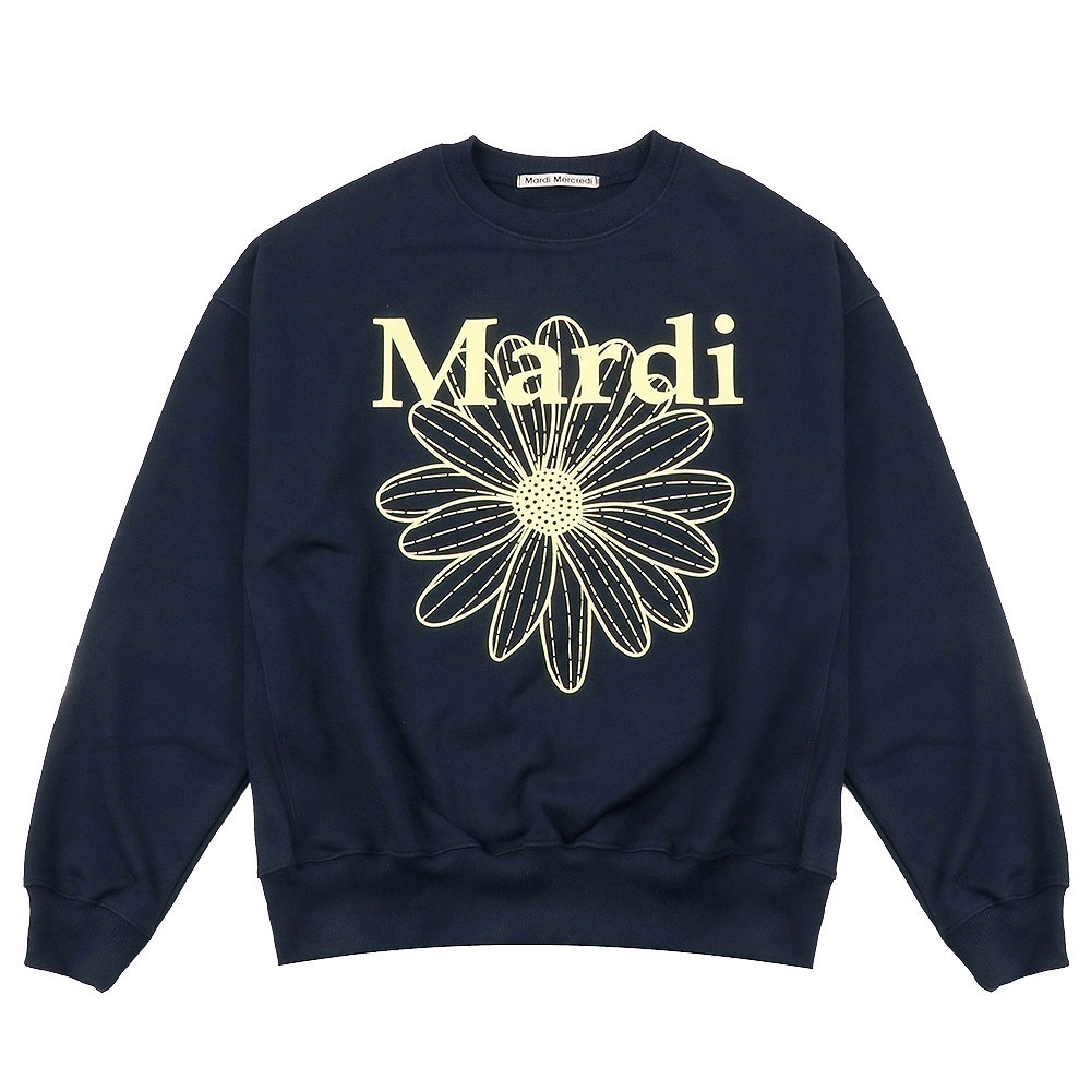 SWEATSHIRT FLOWERMARDI NAVY LEMON 長袖 レディース 韓国 ファッション アパレル 8,666円