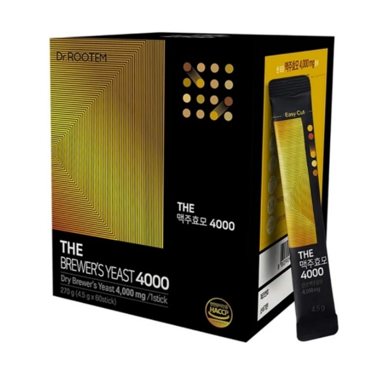 ドクタールテム THE ビール酵母 4000 4.5g x 60本/超高含量 無添加 便利なスティックタイプ 髪や頭皮の栄養ケア ダイエットサポート 豊富な必須アミノ酸 ビタミンB群含有 ドイツ由来の
