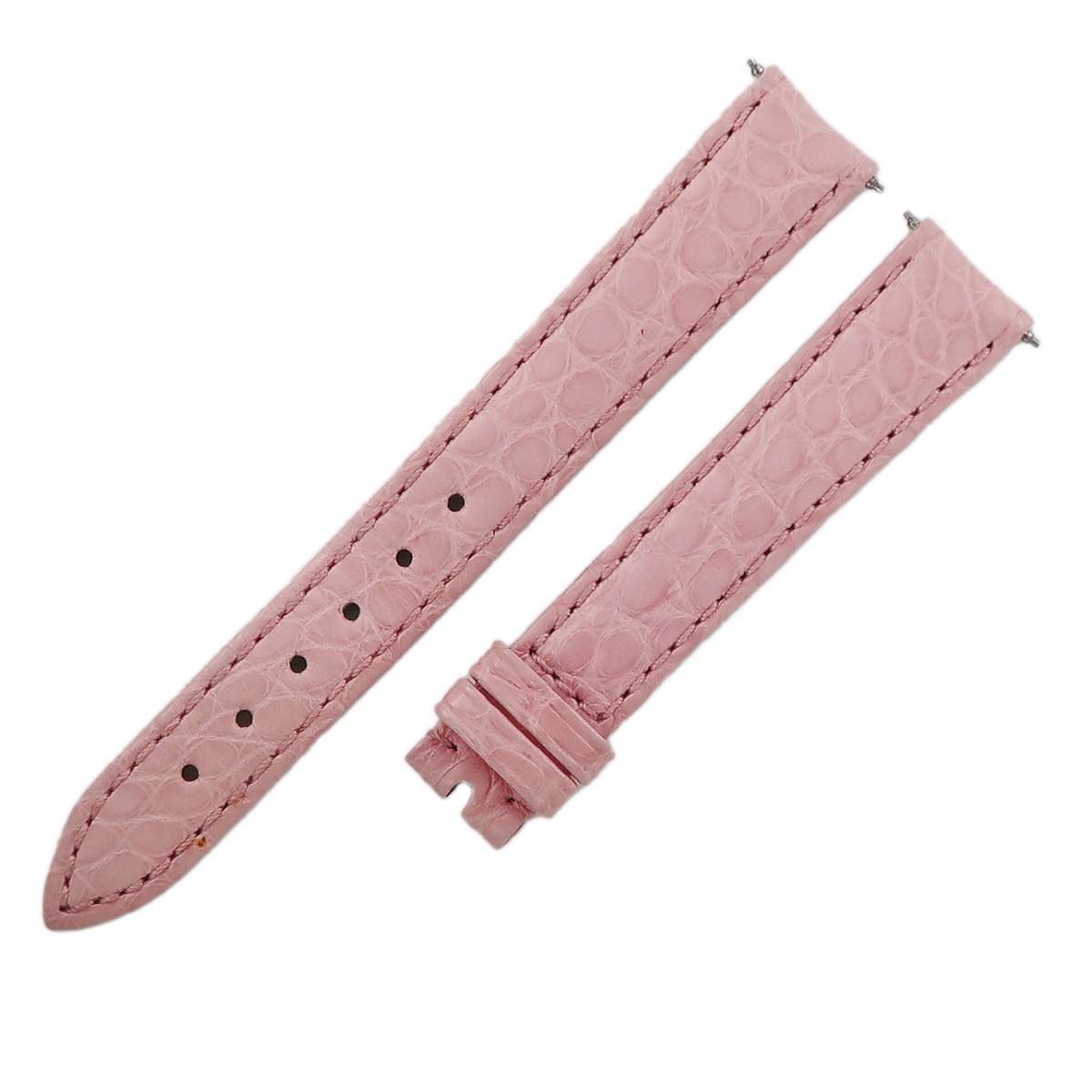 ショパール CHOPARD 腕時計パーツ クロコダイル ピンク 純正 クロコ 替え ベルト バンド ストラップ 14ｍｍ ピンク 【中古】