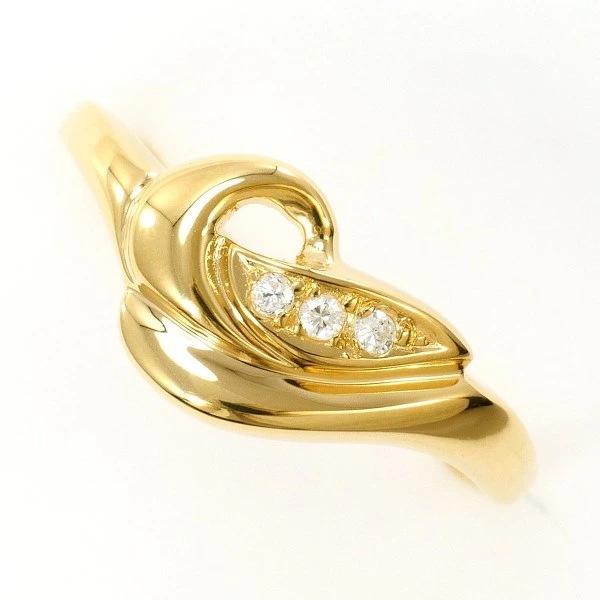 K18 18金 YG リング 10.5号 ダイヤ 0.03 約1.9g ジュエリー 中古 36,927円