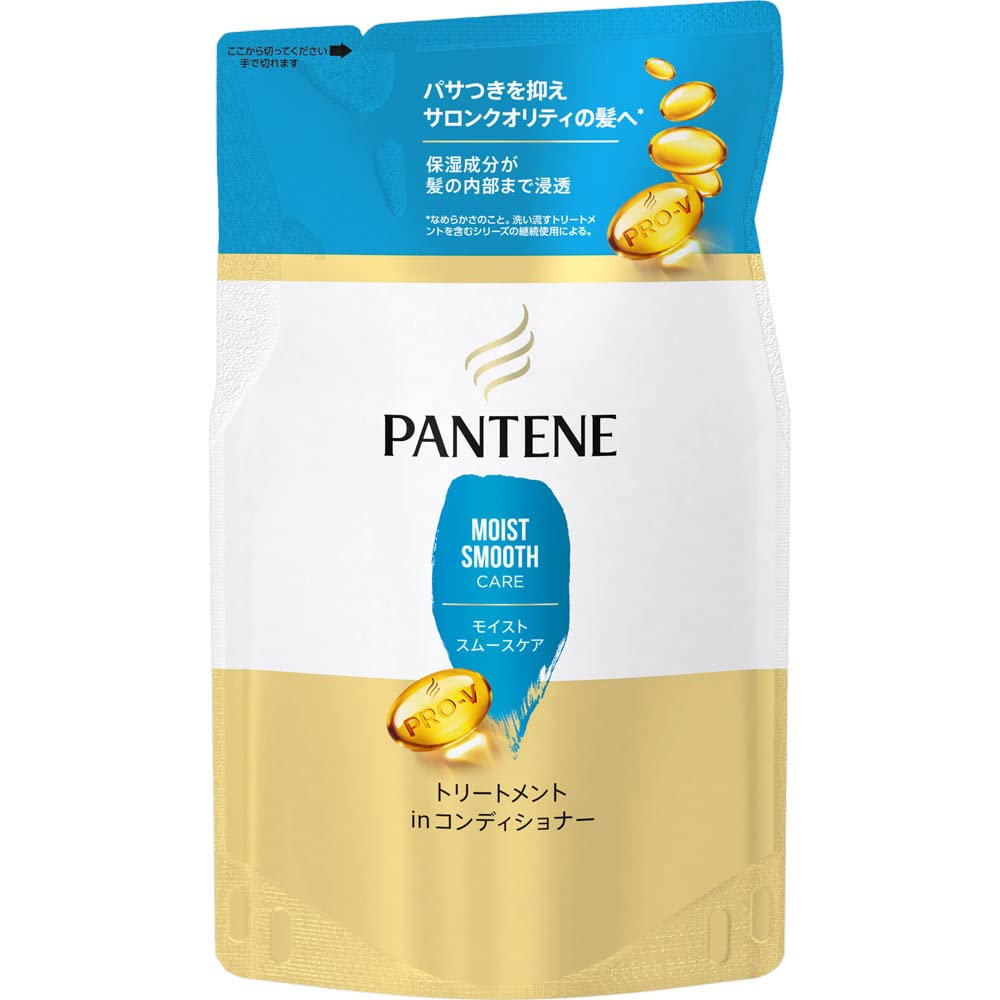 【10個セット】パンテーン モイストスムースケア トリートメントコンディショナー つめかえ 300g