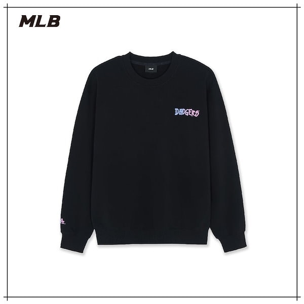 【MLB】 Basic Street Colorful M-Treet Sweatshirt LA Black 正規品