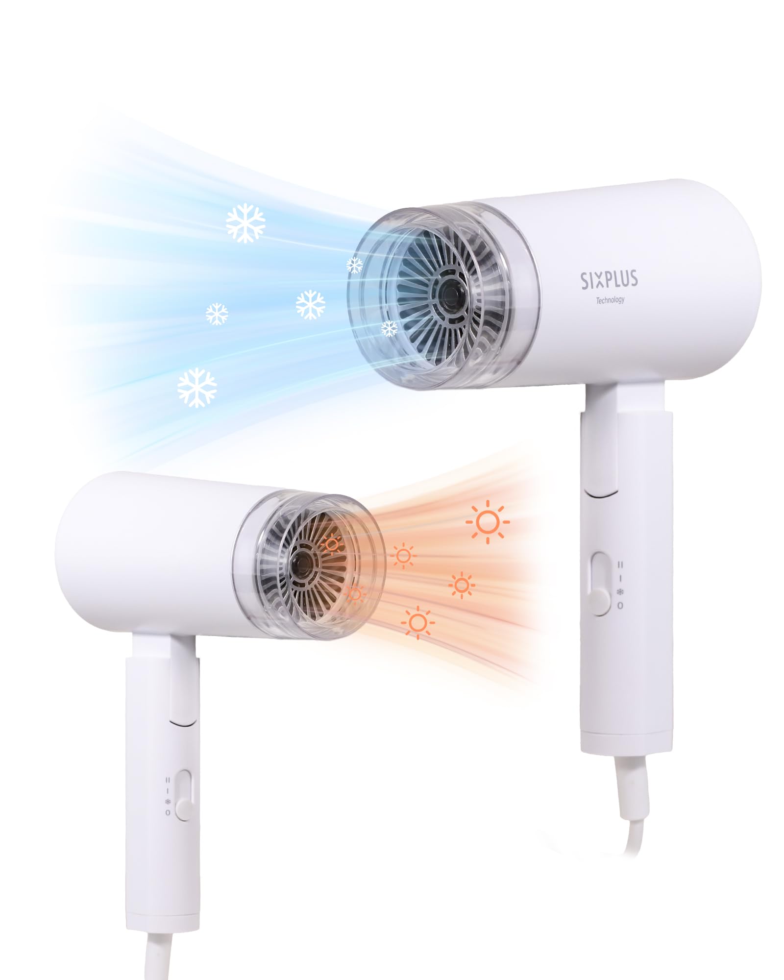 ヘアドライヤー SIXPLUS Technology ヘアドライヤー スピーディードライヤー 速乾ドライヤー パワフルドライ 低温モード　抜け毛改善 美髪 3段階風量調節 冷温3段階調整　大風量 速乾