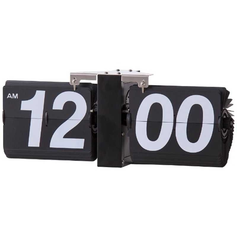 東谷　置き時計 フリップクロック ブラック CLK-118BK