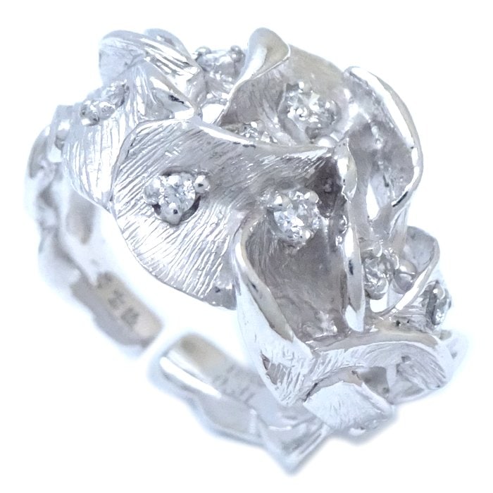 華宝流 カホウリュウ リング 指輪 ダイヤモンド0.31ct 14号 Pt900プラチナ/293099【中古】