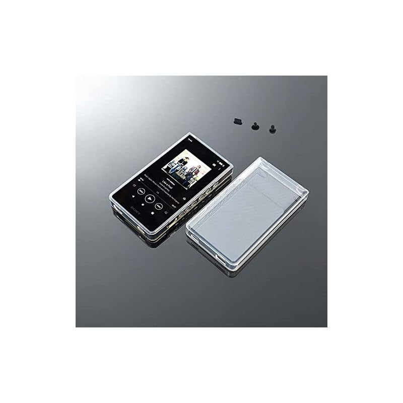 に適用するソニーウォークマンNW-ZX700 NW-ZX706 NW-ZX707 ソフト透明保護シェルスキンケースカバーダストプラグ付き (クリア)