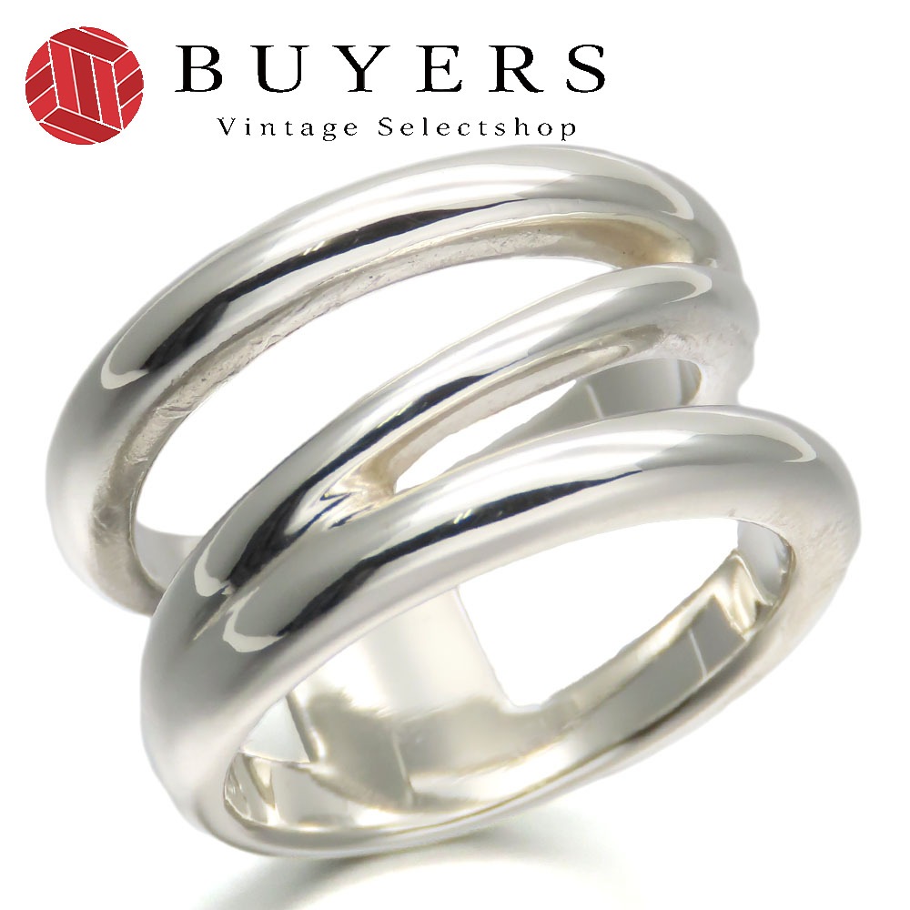 中古 リング・指輪 ダイアゴナル シルバー925 約9.2g シルバー 約＃11.5 アクセサリー レディース 女性