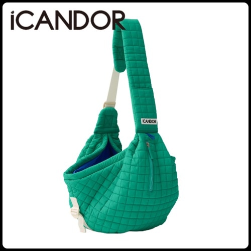 ペット ショルダーバック キルティング DUMPLING BAG_LETTUCE GREEN