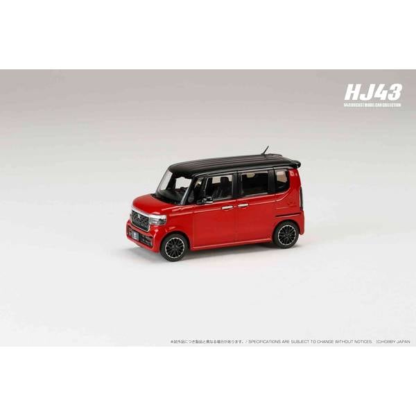 ホビージャパン 1/43 ホンダ N-BOX CUSTOM プレミアムクリスタルレッドメタリック＆ブラック【HJ431006RM】 ミニカー HJ431006RM ホンダ Nボックスカスタム レッド/