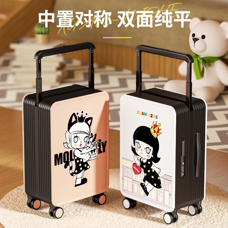 insスーツケースワイドレバーキャリーケース女性丈夫丈夫かわいい搭乗パスワードボックス30