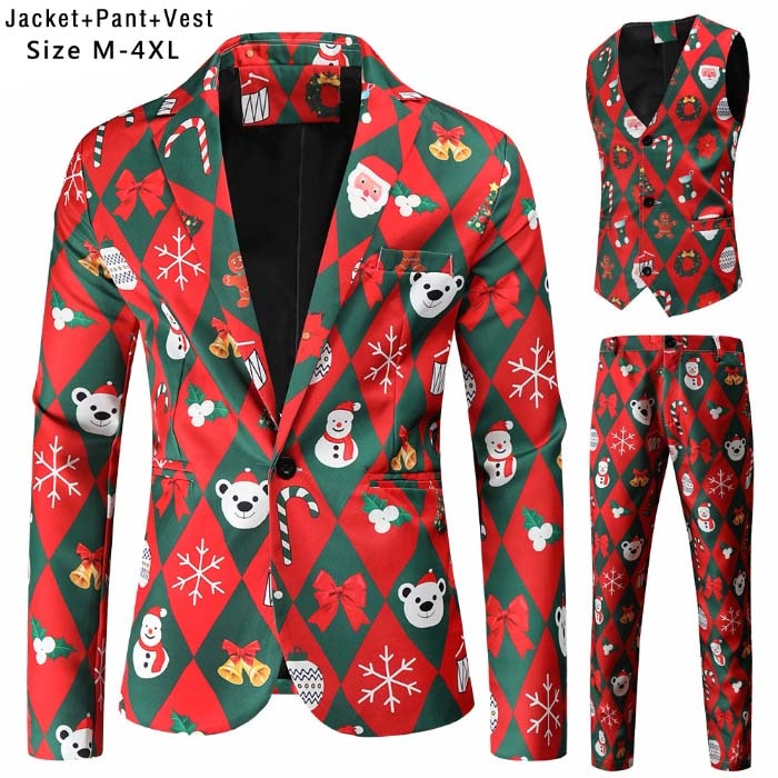 クリスマス衣装 メンズ クリスマススーツ サンタコスプレ スーツ 男性用 サンタクロース クリスマス サンタ コスチューム クリスマスコスプレ 衣装 サンタコス メリークリスマス 仮装