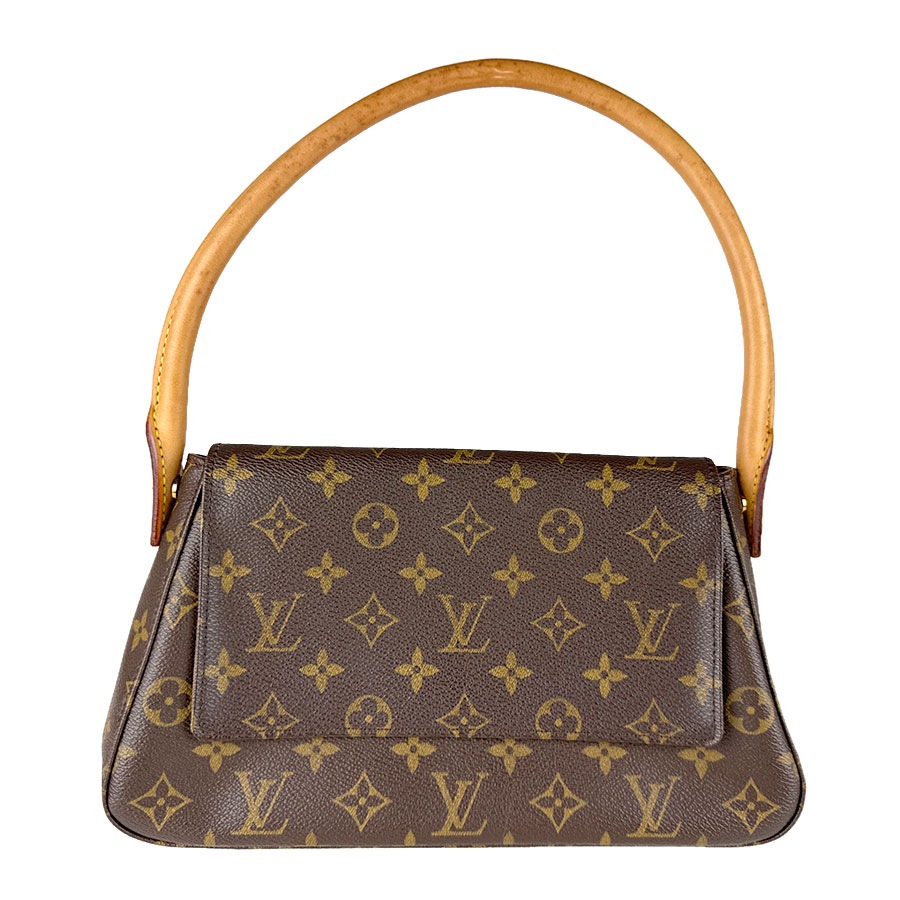 ルイ ヴィトン LOUIS VUITTON ショルダーバッグ モノグラム ミニ ルーピング モノグラムキャンバス ブラウン レディース M51147 z8894