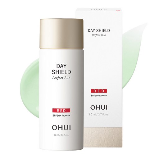 デイシールドサンクリームレッドSPF50+ PA++++ 80ml 1個 血色補正 大容量