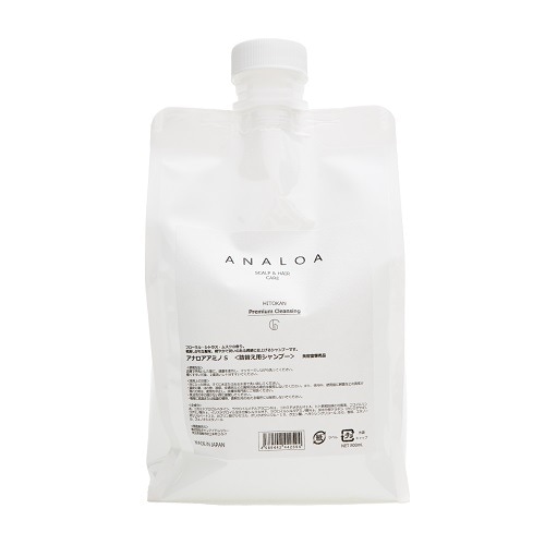 [国内正規品]アナロア アミノヒトカンプレミアム クレンジング 800ml（リフィル） ヒト幹細胞培養液 配合 ANALOA 頭皮 アルコールフリー パラベンフリー 鉱物油フリー 髪質改善 髪管理