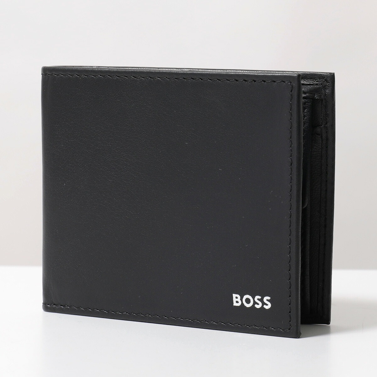 HUGO BOSS ヒューゴボス 二つ折り財布 RANDY 50519273 メンズ 小銭入れあり ミニ財布 レザー 001