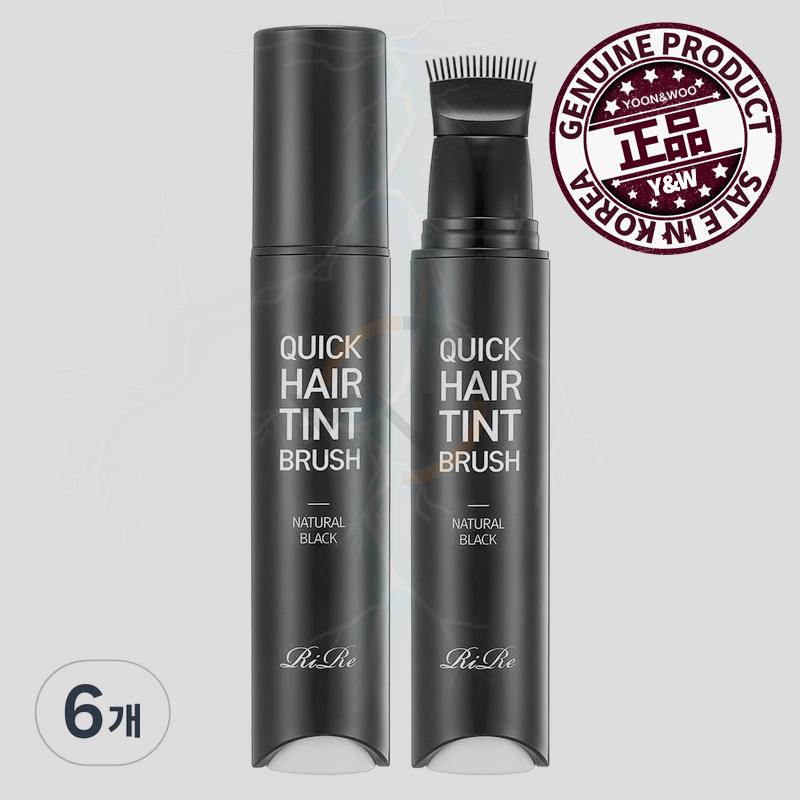 リル クイック ヘア ティント ブラシ 20ML ナチュラルブラック 六つ