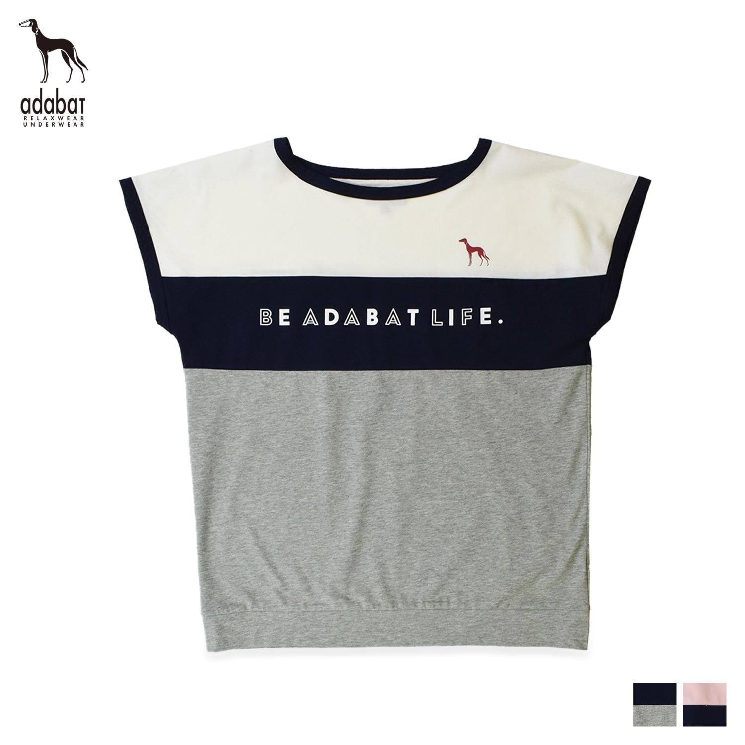 ルームウェア 部屋着 パジャマ ナイトウェア Tシャツ 半袖 レディース T-SHIRT グレー ネイビー ピンク 0215-32