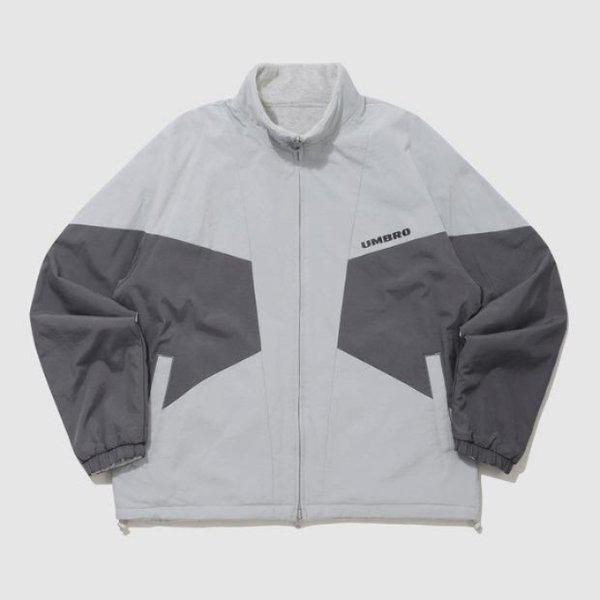 ウィンドブレーカー JQS UP421CJKN1-LGR リバーシブルフリースウーブンセットアップウィンドブレーカージャケット / ライトグレー