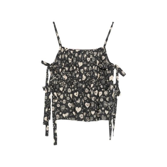 R13 Women Blouses R13WR570 R705B BLACK BLACK NEUTRALS