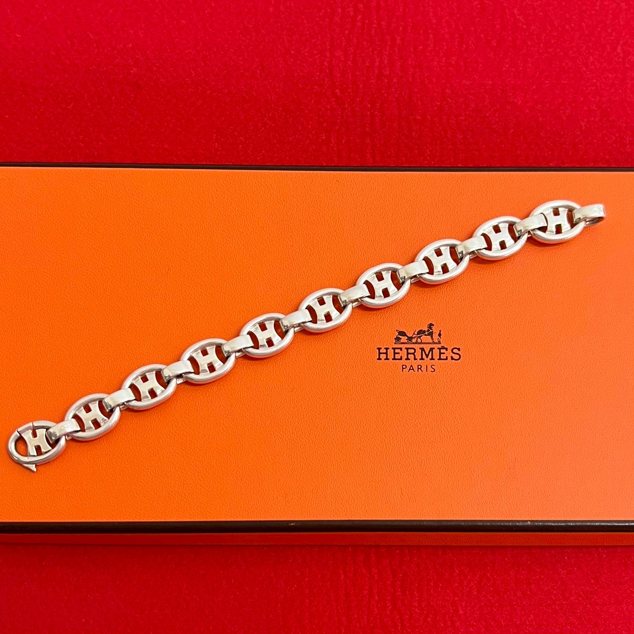 Hロゴブレスレット シルバー925 シルバー 29054