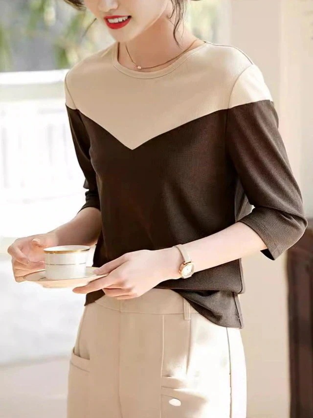 【急速出荷!】春 夏 Tシャツ 感 トップス ゆったり 通勤 レディース 着痩せ 気質