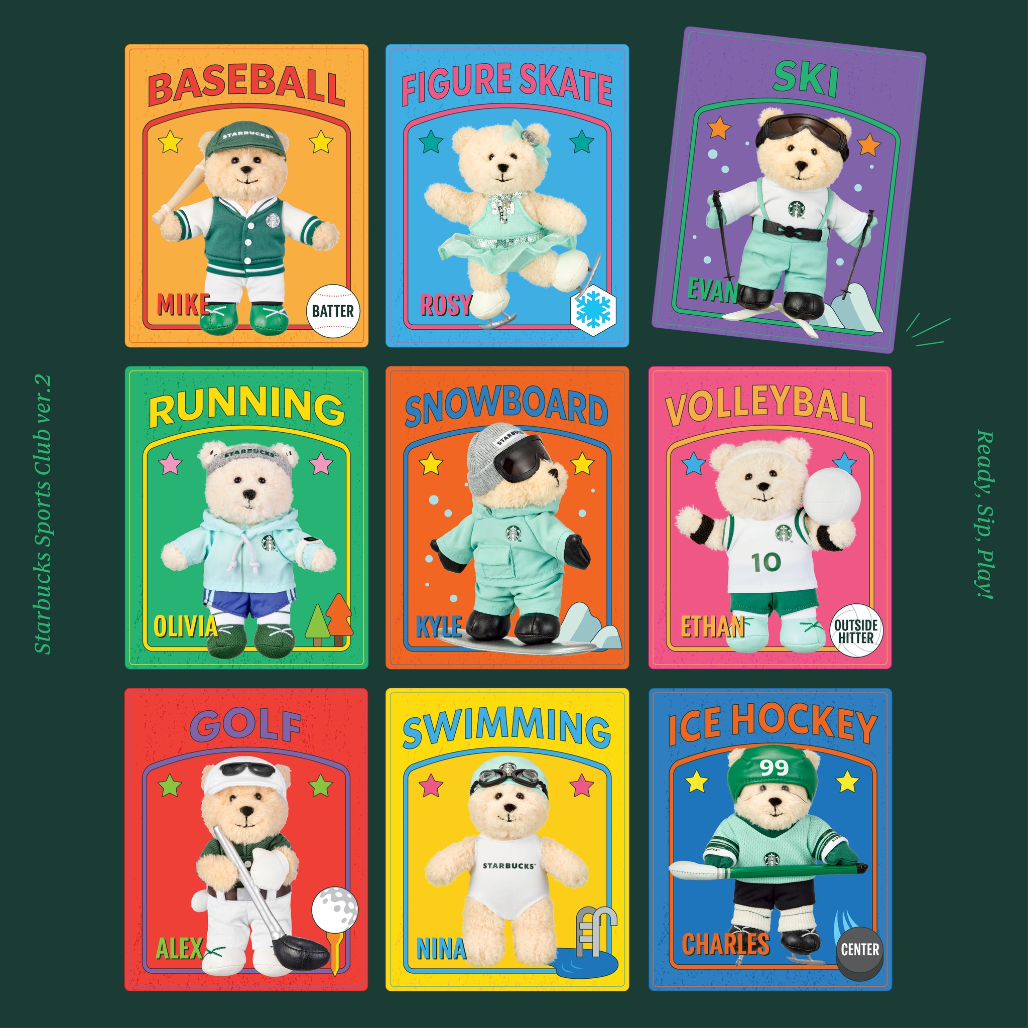 【1月20日発売】 スポーツクラブ シーズン2 キーリング 韓国スタバ 正規品 キーホルダー