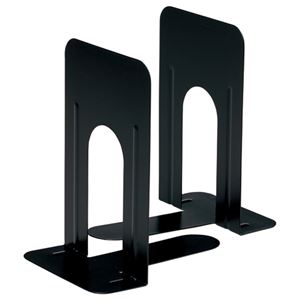 （まとめ） TANOSEE ブックエンド T型 特大 ブラック 1組（2枚） (×10セット)