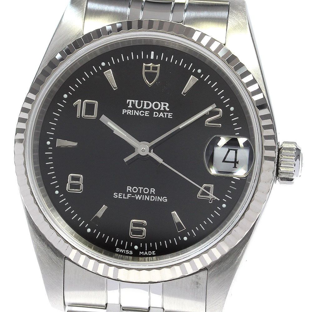 チュードル TUDOR 72034 プリンスデイト WGベゼル Cal.2824-2 自動巻き ボーイズ 美品 _826001【中古】