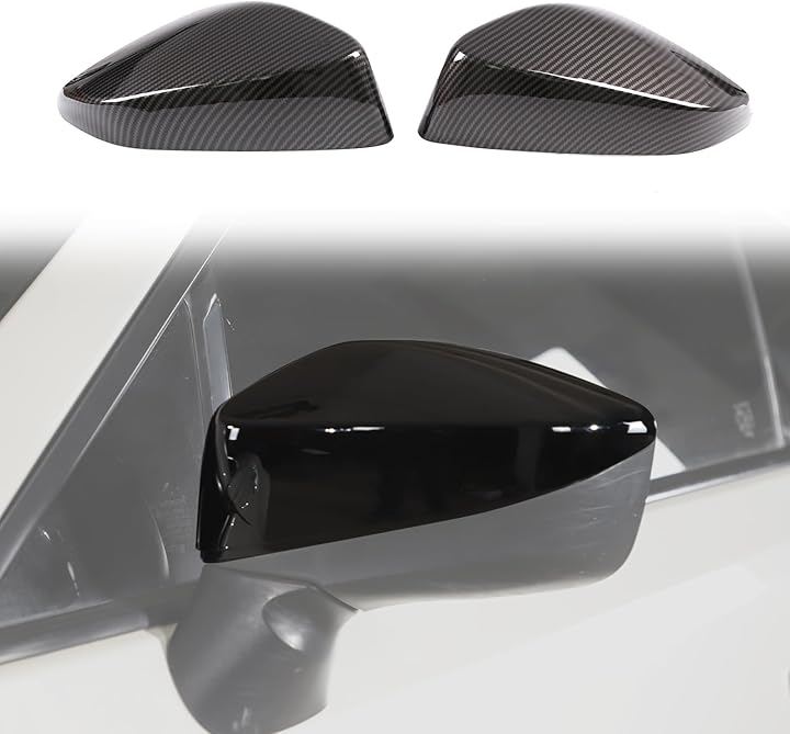 トヨタ 86/スバル BRZ 2012～2020年に対応 バックミラーカバー ミラー保護カバー リアミラーカバー装飾 サイドミラーステッカー リアビューミラーカバー (光沢のあるブラック) 4,730円