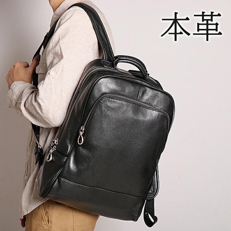 即納あり ビジネスリュック ビジネスバッグ メンズバッグ 本革 牛革 リュックサック バックパック メンズリュック レザーバッグ バイク カジュアル メンズ バッグ 自転車 アウトドア シンプル