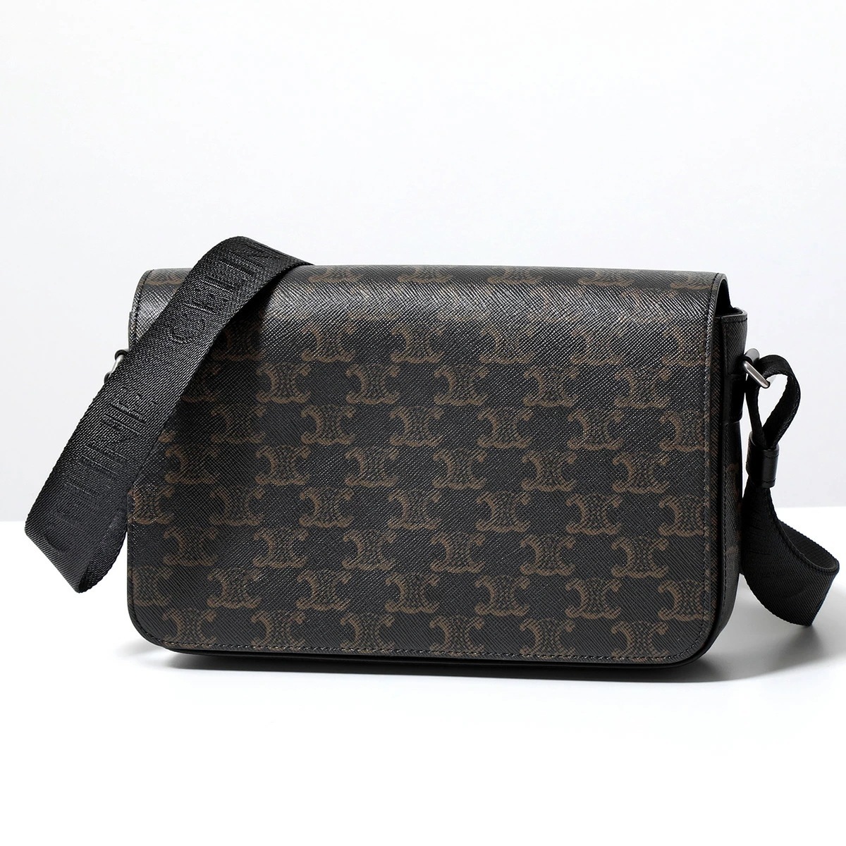 CELINE セリーヌ ショルダーバッグ Flap Messenger フラップ メッセンジャー 111592ETH.38SI メンズ トリオンフ クロスボディ 鞄 Black 117,882円