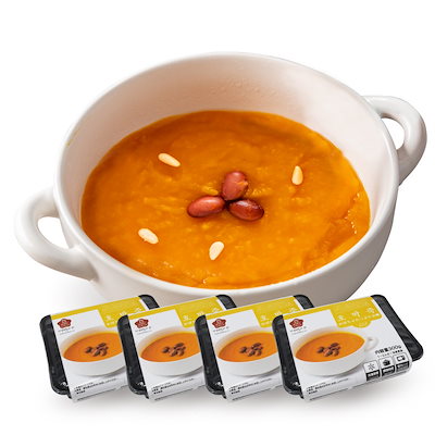 韓国料理 【４個セット】 カボチャたっぷりお粥 300g...のサムネイル