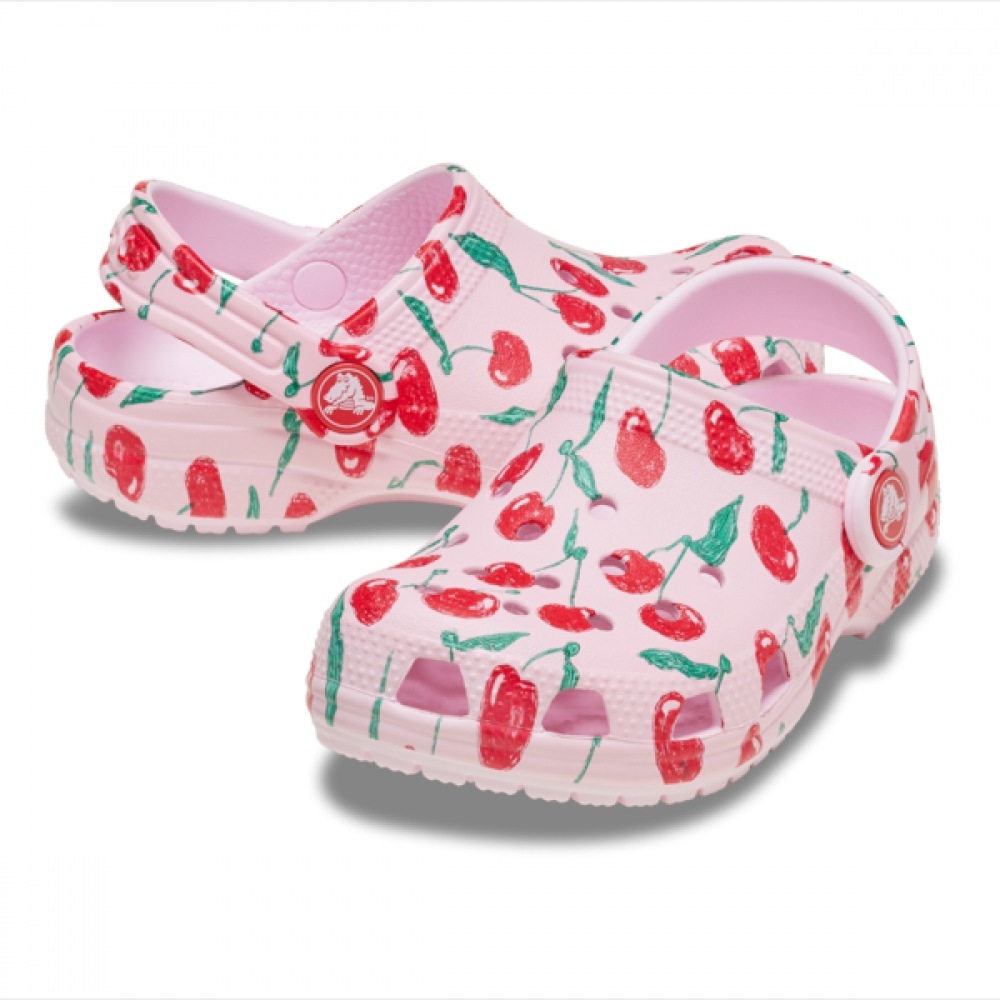 クロックス クロックス サンダル スリッパ ジビッツ クラシック キッズ チェリー 211020-6ZW