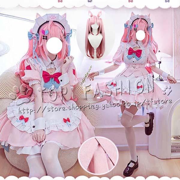 2026人気販売!バーチャル YouTuber Vtuber 風 結城さくな Yuuki Sakuna コスプレ衣装 ウィッグ 靴 cosplay コスチューム 演出服アニメ変装仮装 ハロウィン クリ