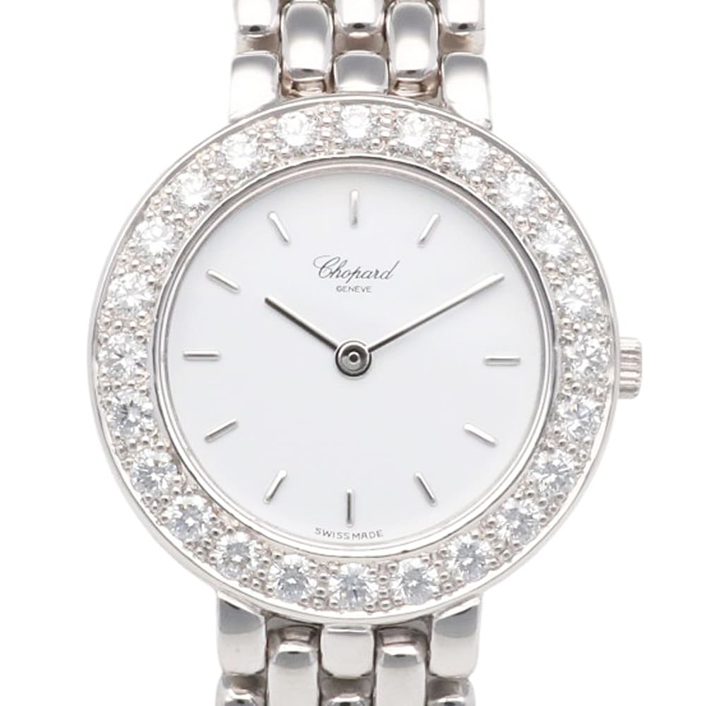 ショパール クラシック 腕時計 18金 K18ホワイトゴールド クオーツ 1年保証 Chopard 中古