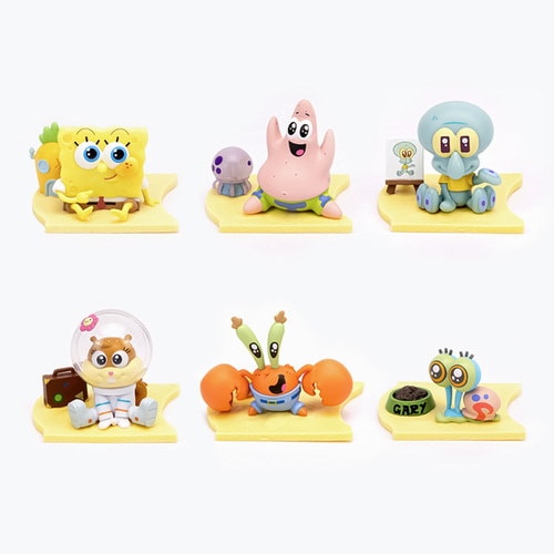 Toyqube  スポンジボブフィギュアセットアイスクリームコーン　サンドイッチ Toyqube スポンジボブフィギュアセットアイスクリームコーン