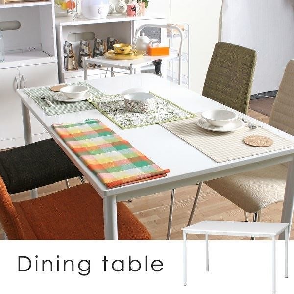 北欧風 ダイニングテーブル/リビングテーブル 単品 幅120cm ホワイト スチールフレーム シュクル 20,421円